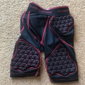 Padded football shorts